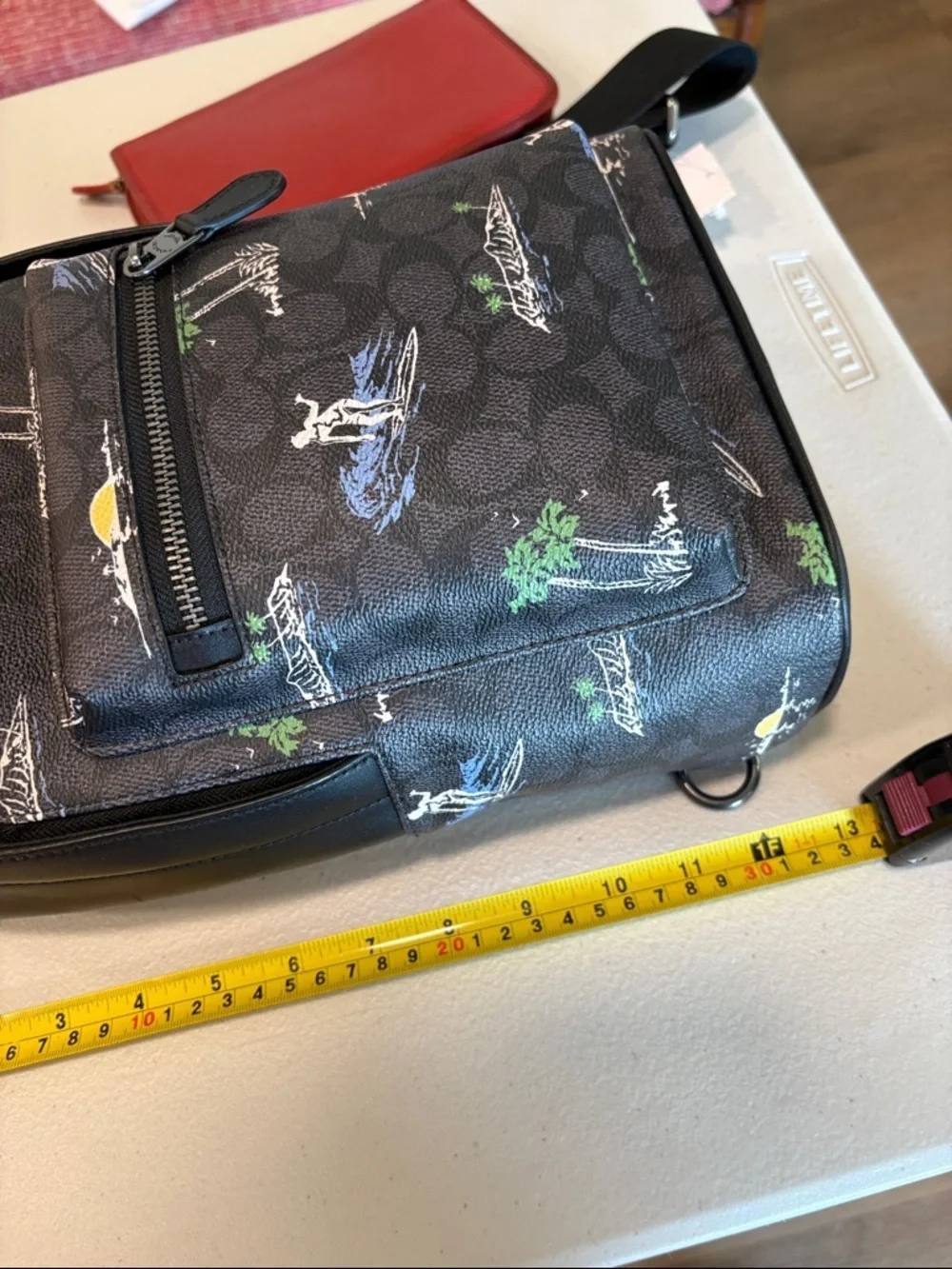 Coach West Pack In Signature Canvas W/Surf Print—Unisex—NEW W/Tags—$350–Great